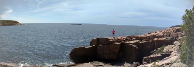 Another panorama of the seaside cliffs of Maine